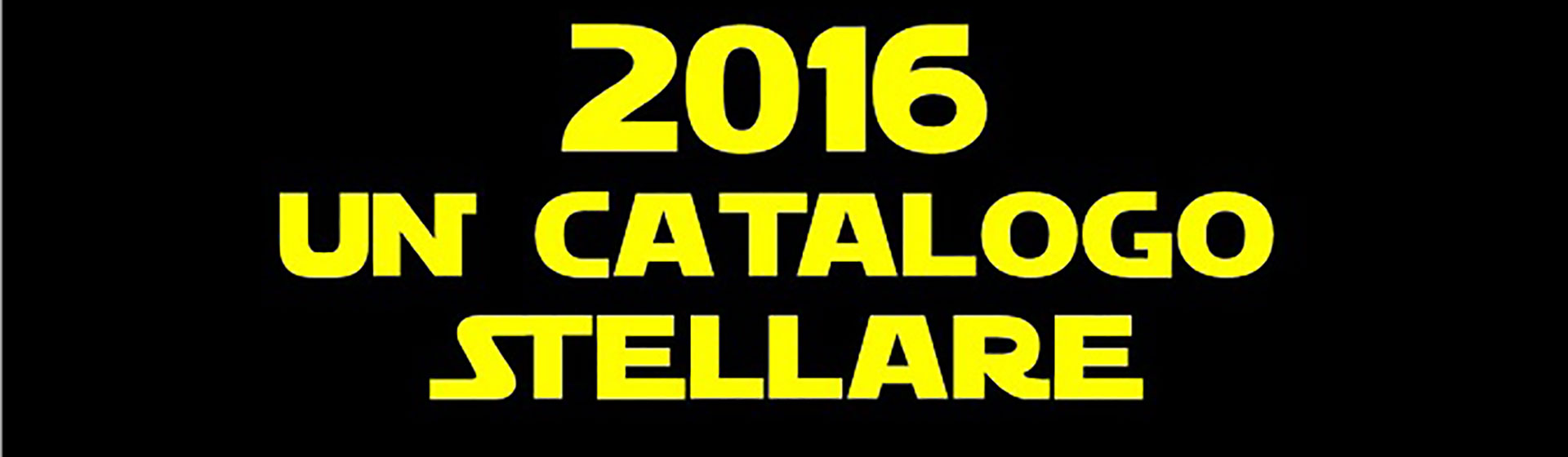Formazione 2016: un catalogo stellare!