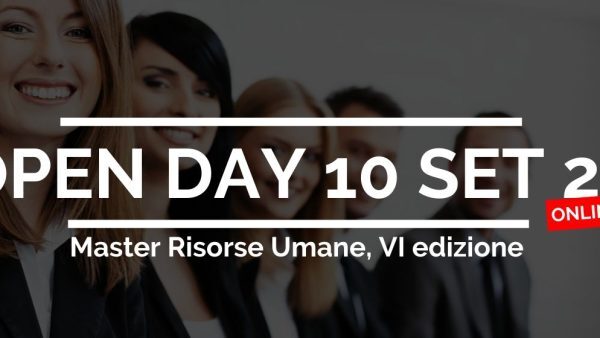 Open Day ONLINE Master Risorse Umane: 10 settembre 2020