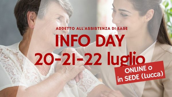 Info Day Addetto all'Assistenza di Base, 20-21-22 luglio 2020