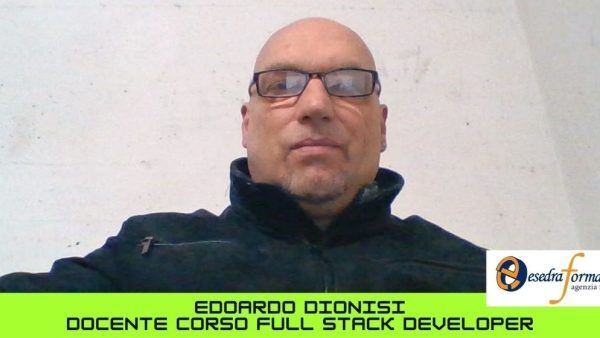 Edoardo Dionisi, docente corso full stack developer