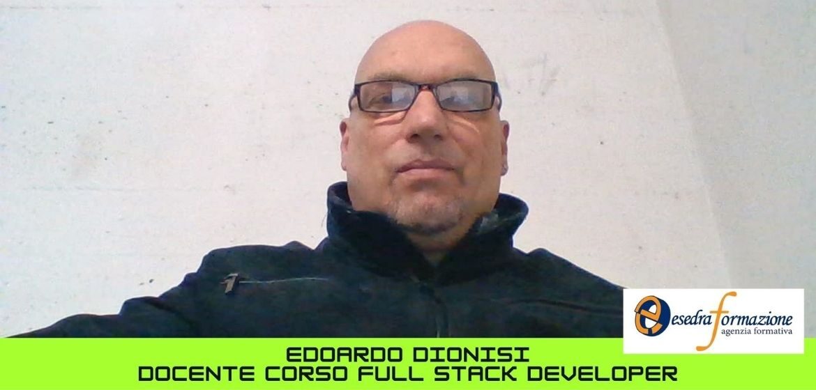 Edoardo Dionisi, docente corso full stack developer