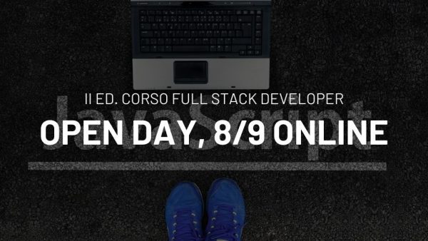 Open Day Corso Full Stack Developer, 8 settembre 2021