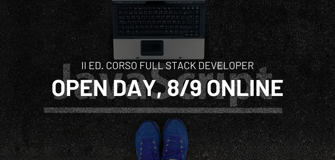 Open Day Corso Full Stack Developer, 8 settembre 2021