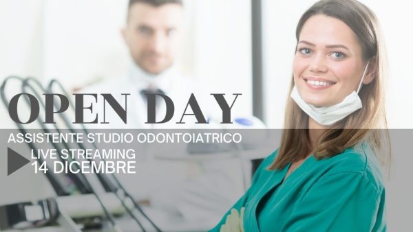 Open Day Corso Assistente Studio Odontoiatrico - 14 dicembre - Live Streaming