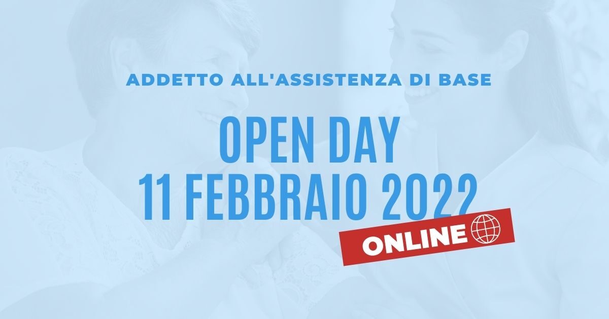 Open Day Addetto all'Assistenza di Base, 11 FEBBRAIO 2022 - ONLINE